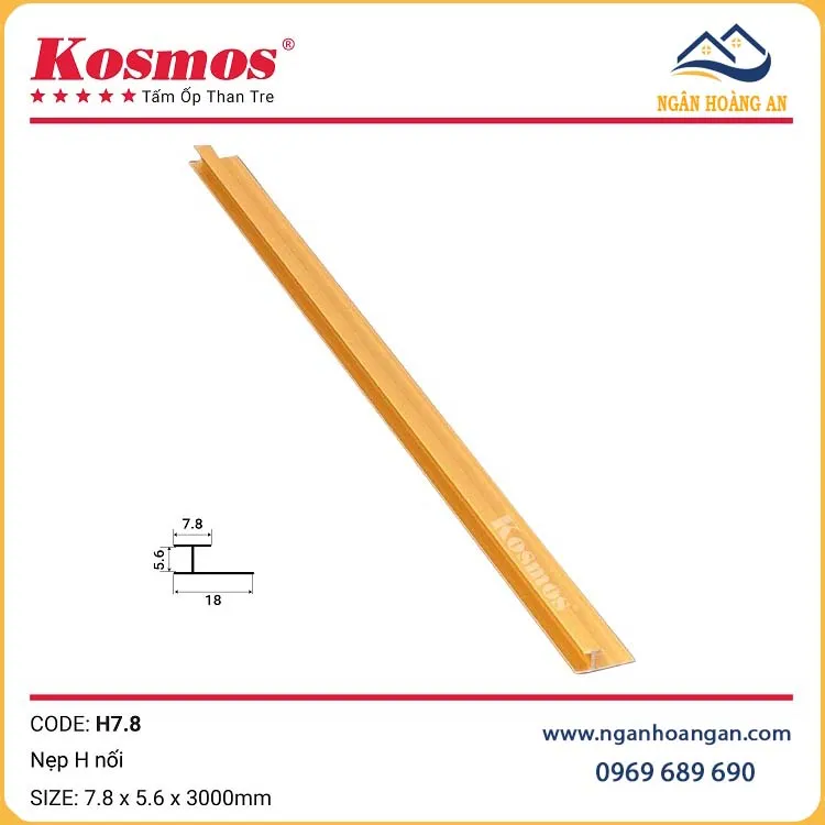 Phụ Kiện Nẹp Nhôm Tấm Ốp Than Tre Kosmos 5mm